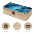 thumbnail image 3 of 7.9×2.3 In Wooden Boxes Durable Easy To Use Dustproof Prevent Slippery Delicate And Cabinet Blue And Gold Marble, 3 of 8