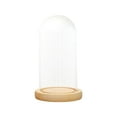 thumbnail image 3 of Campana de cristal transparente para decoración de casa de muñecas, centros de mesa decorativos, cubierta de flores 12cmx18cmx14cm, 3 of 9