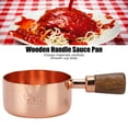 thumbnail image 6 of Sauce Pan, Rose Gold Stainless Steel Composite Wood Handle Sauce Pan Dining Cookware Pots Cooking Kitchen Ware (1/4cup), 6 of 9