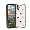 thumbnail image 1 of Compatible with iPhone 12 Phone Case, Cow-Print-Abstract-Art-Black-White-Pink-Cute7 Case Men Women, Flexible Silicone Shockproof Case for iPhone 12, 1 of 1