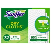 (12 pack) Swiffer Sweep + Mop, Dry Pads Refill, Floor Cleaner, Cleaning Cloths, Unscented, 32 Count