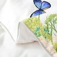 thumbnail image 4 of Ombre Butterfly 100% Natural Cotton Comforter Cover,Hydrangea Bedding Set,Watercolour Floral Duvet Cover,Graden Summer Nature Bedspread Cover With 1 Pillowcase,Bedroom Decor Twin Size 2Pcs, 4 of 6
