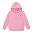 thumbnail image 5 of FAOWME Baseball Printed Girls Outfits Tracksuits Sweatsuit Sweatshirt Tops Hoodie Trousers Pant Sets Child 2PCS Set Kids Solid Color Long Sleeved Hoodie And Sweatpants Pants Trousers Pink 8-9 Years, 5 of 5