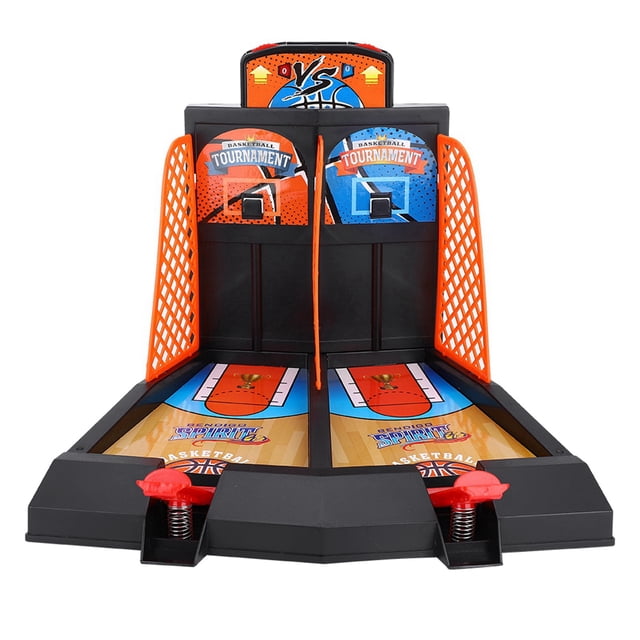 Basketball Shooting Game, 2-Player Desktop Table Basketball Games Kids Intelligence Toy Tabletop Game Desktop Basketball Toys Set