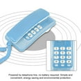 thumbnail image 4 of YLSHRF Wall Mounted Telephone Landline Phones for Hotel Family Corded Telephone Call Blue, 4 of 8