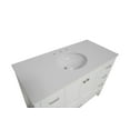 thumbnail image 4 of KBC Horizon 48" Wood Bathroom Vanity w/Engineered White Stone in White, 4 of 6