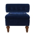 thumbnail image 4 of Lewis Bolster Arm Entryway Bench Navy Blue, 4 of 12