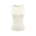 thumbnail image 3 of Womens Lined Sleeveless Tank Tops Women's Bow Tie Open Back Tank Top Sleeveless Boat Neck Cut Out Crop Tops(Beige,XL), 3 of 4