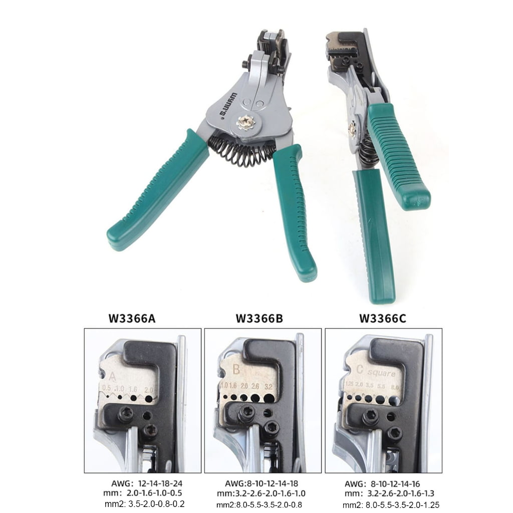 ANXPTIME Professional Electrician Wire Tool Cable Wire Stripper Cutter Crimper Automatic