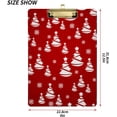 thumbnail image 3 of FMSHPON Christmas Cartoon Xmas Tree White Red Clipboard Hardboard Wood Nursing Clip Board and Pull for Standard A4 Letter 13x9 inches, 3 of 5