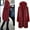 Red, variant on Women Warm Zipper Open Hoodies Sweatshirt Long Coat Jacket Tops Outwear Woman's Jacket Womens Hiking Jacket Outerwear Jackets Women Hooded Jacket Purdue Womens Coat Dressy Jacket Running Jacket Women