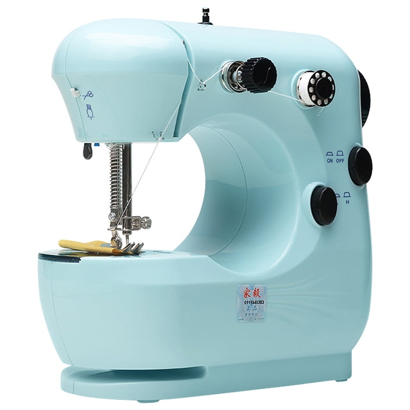 Household Electric Mini Sewing Machine 100V Battery Power Double Thread