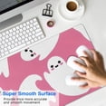 thumbnail image 4 of Long Mouse Pads for Desk,Halloween Cute Ghosts on Pink Pattern Desk Mats on Top Of Desks, Desk Mouse Pad Extra Large with 3mm Non-Slip Base and Stitched Edge for Gaming,Office,Work,Home 31.5"x11.8", 4 of 6