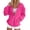 Hot Pink, variant on Women's Zip Up Hoodie Sweatshirt, Oversized Long Sleeve Tunic with Drawstring Hood and Pockets, Soft Lightweight Casual Jacket for Fall Winter Streetwear Daily Wear