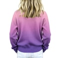 thumbnail image 5 of Cethrio Girls Knitted Cardigans, Long Sleeve Fall Winter Gradient Color Button Front Fall Winter Sweater Size 9-10 Years Purple, 5 of 5