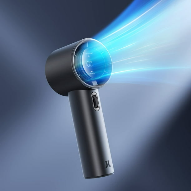 Ventilador de mano JISULIFE Portable Turbo batería 5000 mAh Gris