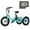 Cyan, variant on Mooncool Electric Tricycle for Kids , 3 Wheels 16"x3" Fat Tire Tricycle Electric Trike Cruiser Bicycle, 250W Aluminum Frame Electric Trikes Etrike with 10.4Ah Removable Battery and Rear Basket,UL2849