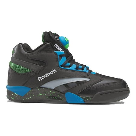 Mens Reebok SHAQ VICTORY PUMP Shoe Size: 8.5 Core Black - Energy Blue - Solar Lime Basketball