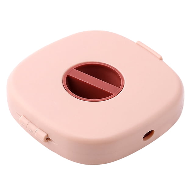 Methold Enrollador de Cable giratorio, Cable de carga, caja de almacenamiento de Cable para auriculares, soporte para teléfono móvil, bolsillo, Teléfono y Comunicación Rosado morado