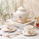 thumbnail image 4 of Juego de taza de café de cerámica de estilo europeo Juego de tetera y taza de agua de alto valor para el hogar con té perfumado de la tarde de estilo británico, 4 of 5