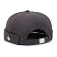 thumbnail image 1 of Sombrero de copa suave con forma de hoja para hombre, sombrero de calle negro para niños, sombrero de presentador moderno para las cuatro estaciones, 1 of 6