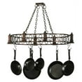 thumbnail image 3 of Meyda 148249 42.5 in. Revival Deco Oblong Pot Rack, Mahogany Bronze, 3 of 6