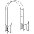 thumbnail image 5 of vidaXL Garden Arch Black Powder-coated Iron Large Sturdy Garden Arch, 5 of 7