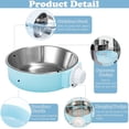 thumbnail image 4 of Cuenco para perros, cuenco de agua para comida colgante extraíble de acero inoxidable, cuencos para jaula para mascotas con soporte para pernos para perros, cachorros, gatos y animales pequeños, 4 of 6