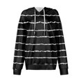 thumbnail image 5 of Hoodies For Women Oversized Winter Cute Sweatshirts Pullover Trendy Fall Clothes, Retro Print Lightweight Design without Pockets for Fall Winter Fashion and Comfort,Black,L, 5 of 8