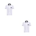 thumbnail image 2 of Sonducket Uniformes de Chef para mujer, abrigo de Chef de manga corta, chaqueta de trabajo resistente al desgaste con doble botonadura, ropa de Type1 NO1, 2 of 6