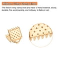 thumbnail image 4 of Unique Bargains 280Pcs Ribbon Crimp Clamp Ends, 6mm Bookmark Pinch Crimp Ends, Fasteners Clasp Crimp Ends, Light Golden, 4 of 6