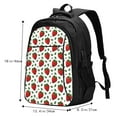thumbnail image 4 of Yiaed Strawberry Print Laptop Backpack,Business Travel Durable Laptops Backpack with USB Charging Port,Water Resistant College Computer Bag, 4 of 5