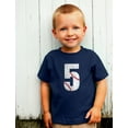thumbnail image 3 of Baseball 5th Birthday Gift for Five Year old Youth Kids T-Shirt Small Black, 3 of 6