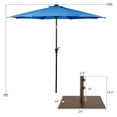 thumbnail image 2 of Costway 10ft Solar Lights Patio Umbrella Outdoor W/ 50 LBS Movable Umbrella Stand, 2 of 9