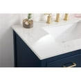 thumbnail image 4 of Elegant Decor Sinclaire 36" Aluminum Alloy & MDF Single Bathroom Vanity in Blue, 4 of 8