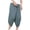 Gray, variant on Men's Harem Capri Pants Lightweight Loose 3/4 Shorts Drawstring Elastic Waist Casual Beach Boho Yoga Trousers Gray