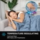 thumbnail image 3 of Manta Cooling Comfort Brookstone de mezclilla descolorida de gran tamaño, 3 of 6