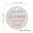 thumbnail image 6 of Inkdotpot Rose Gold Foil Paper Hang Tags Thank You Baby/ Bridal Shower Favor Tags 100 Pieces, 6 of 7