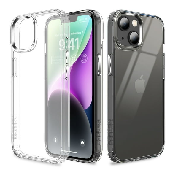 Elegant Choise Phone Case for iPhone 14 Pro Max/14 Plus/14 Pro/14/13 Shockproof Soft TPU Cover, Clear