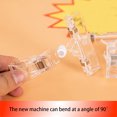 thumbnail image 1 of VONKY 20pack/lot Transparent Plastic Clip Papers Neat And Secure ABS Clear Sign Holder, 1 of 6