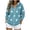 Blue, variant on Sweatshirt for Women Star Print Zip Up Hoodie Jacket Long Sleeve Drawstring with Pocket Casual Top