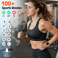 thumbnail image 4 of Smart Watches for Women, 1.2'' AMOLED Ultra-Clear Screen Fitness Trackers with Bluetooth Call (Answer/Make), 100+ Sports Mode, IP68 Waterproof Women Smart Watch for Android IOS, 4 of 8