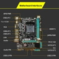 thumbnail image 4 of Placa base de computadora Maboto CPU LGA904 Compatible con procesadores FM2 FM2+ hasta 16G 1066HMz/1333HMz/1600HMz, 4 of 5