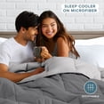 thumbnail image 6 of Bare Home 1800 Collection Reversible Down Alternative Comforter, All-Season, Full, Gray/Light Gray, 6 of 10