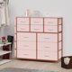thumbnail image 1 of Comoda Cajonera para Recamara, Cómoda Gran Capacidad de 12 Cajones con Parte Superior Madera y Marco De Acero, Mueble Organizador con Bolsillos Laterales y Ganchos para Armarios, 1 of 8