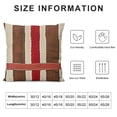 thumbnail image 6 of BANET Farmhouse Decorative Throw Pillow Covers Modern  Accent Cushion Cover,Rustic Stripe Pillow Cover for Living Room Sofa Bed Chair Square Couch Pillowcase White, 6 of 6