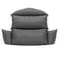 thumbnail image 6 of LeisureMod 2-Person Egg-Swing Chair Cushion in Oxford Fabric with Cotton Filling Quick-Drying Removable Cover for Modern Home, Patio, Garden in Dark Grey, 6 of 6