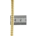 thumbnail image 4 of Real 10K Yellow Gold 3D Hollow Franco Box Link Chain 5.50 Necklace 34 Inch, 4 of 6