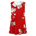 thumbnail image 5 of Plus Size Tank Tops for Women Summer Boho Floral Print Sleeveless Scoop Neck T-Shirts Casual Beach Tees Shirts, 5 of 5
