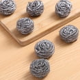 thumbnail image 6 of Stainless Steel Scourers(Pack of 6)Stainless Steel Sponges,Steel Wool Scrubber Pad Used for Dishes, Pots, Pans, and Ovens, 6 of 6